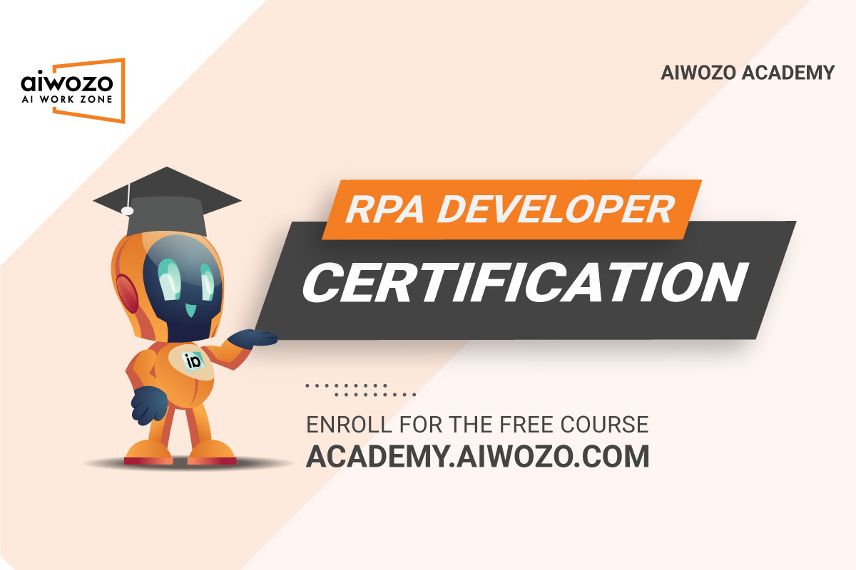 Aiwozo RPA Developer Certification is Live